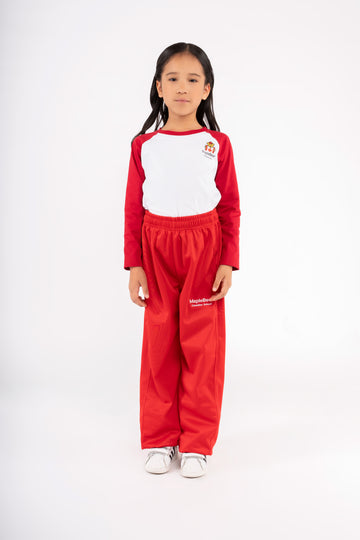 PANTALON BUZO COLEGIO MAPLE BEAR - KIDS | ROJO