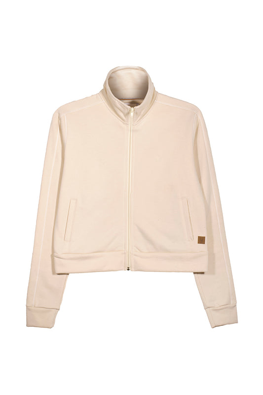 CASACA CROP 100% ALGODÓN BEYZA | CREMA