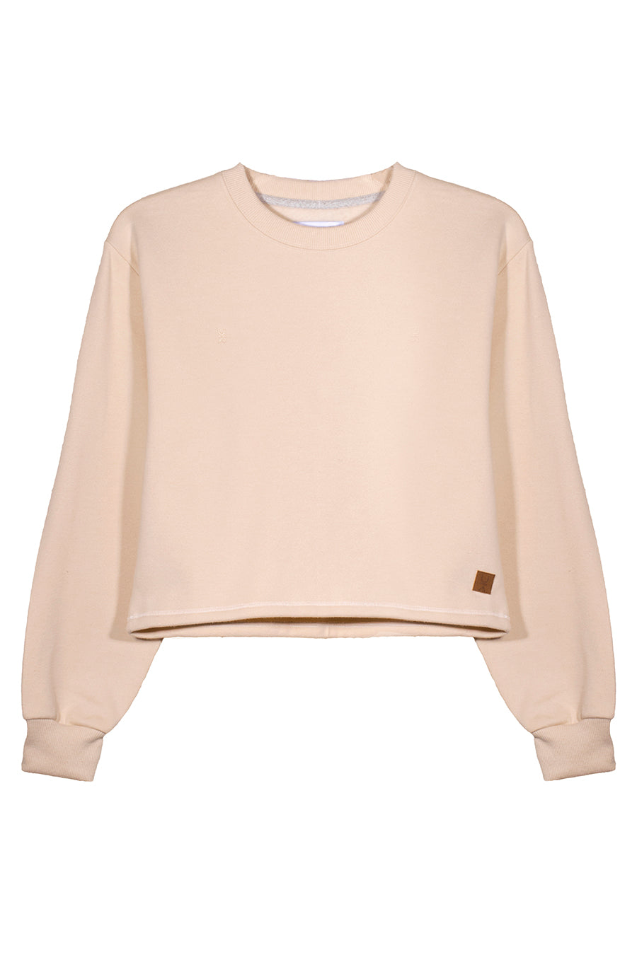 POLERA CROP 100% ALGODÓN BELEN | CREMA