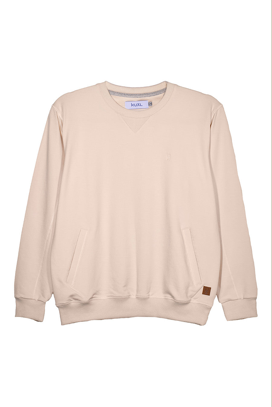 POLERA BASICA FRENCH TERRY DE ALGODÓN BEATRIZ | CREMA