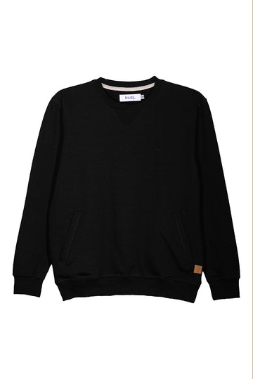 POLERA BASICA FRENCH TERRY DE ALGODÓN BEATRIZ | NEGRO