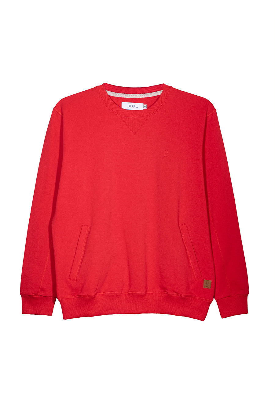 POLERA BASICA FRENCH TERRY DE ALGODÓN BEATRIZ | ROJO