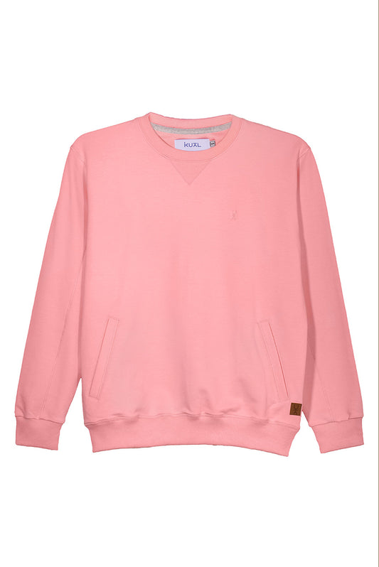POLERA BASICA FRENCH TERRY DE ALGODÓN BEATRIZ | ROSADO