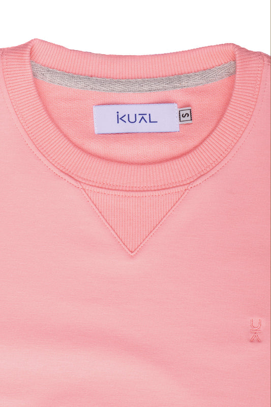 POLERA BASICA FRENCH TERRY DE ALGODÓN BEATRIZ | ROSADO