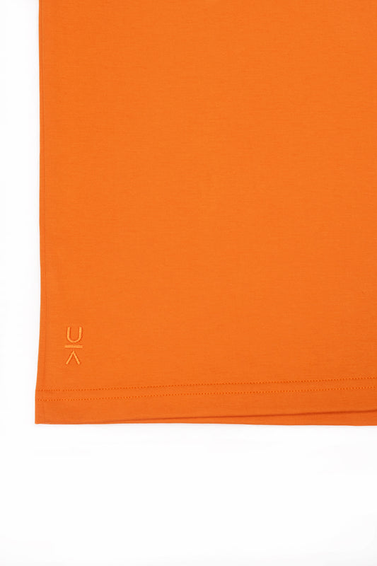 POLO BASICO DE ALGODÓN PIMA MANGA CORTA AARON | NARANJA