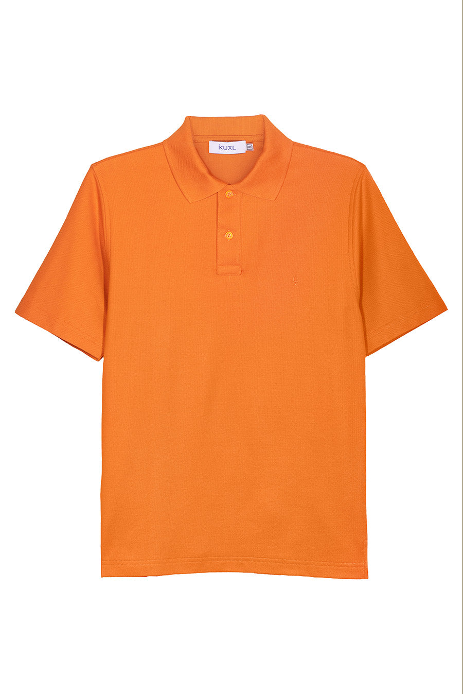 POLO BASICO PIQUÉ DE ALGODÓN PIMA MANGA CORTA BYRON | NARANJA