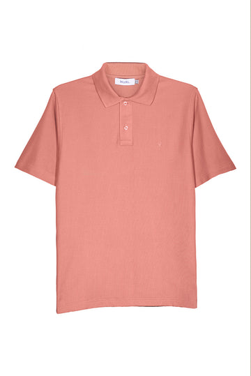 POLO BASICO PIQUÉ DE ALGODÓN PIMA MANGA CORTA BYRON | ROSADO