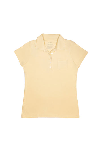 POLO BASICO DE ALGODÓN PIMA MANGA CORTA ADELA | CREMA
