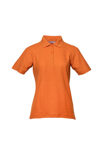 POLO BASICO DE ALGODÓN PIMA MANGA CORTA BELICE | NARANJA