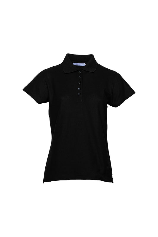 POLO BASICO DE ALGODÓN PIMA MANGA CORTA BIANCA | NEGRO