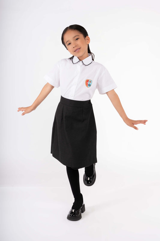 BLUSA MANGA CORTA COLEGIO SAN JOSÉ - KIDS | BLANCO