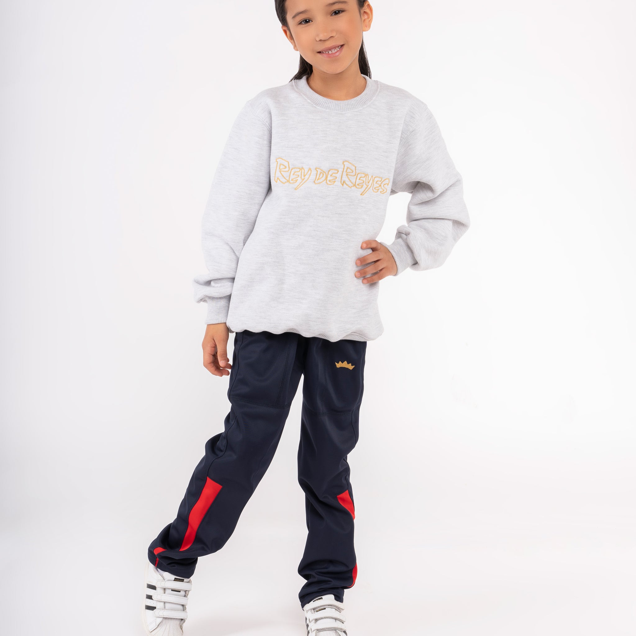 POLERA COLEGIO REY DE REYES - KIDS | GRIS