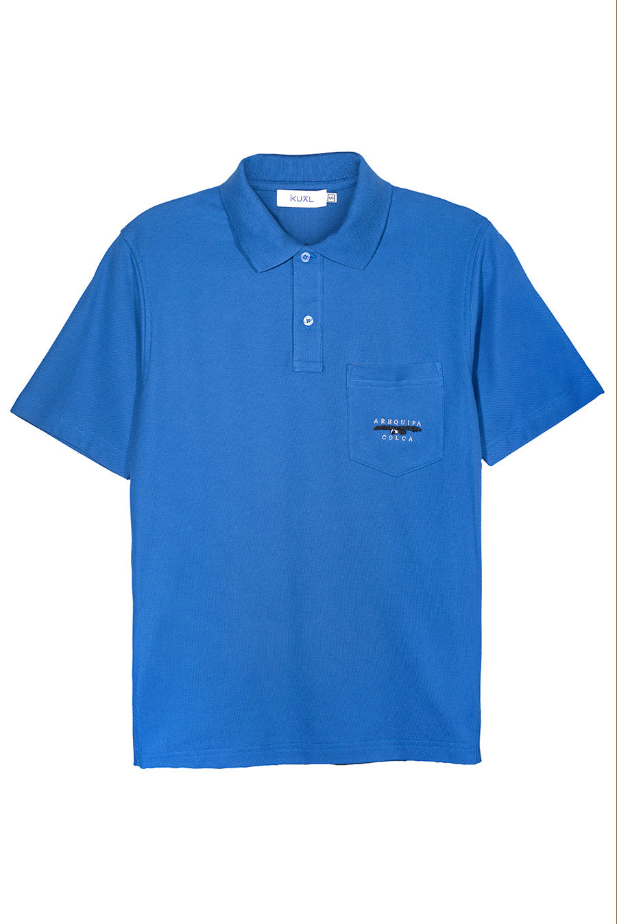 POLO PIQUÉ DE ALGODÓN PIMA MANGA CORTA CONDOR PERU | AZUL