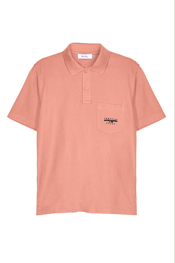 POLO PIQUÉ DE ALGODÓN PIMA MANGA CORTA CONDOR PERU | ROSADO