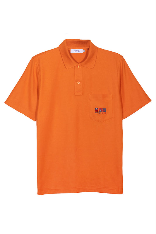 POLO PIQUÉ DE ALGODÓN PIMA MANGA CORTA TRIO | NARANJA