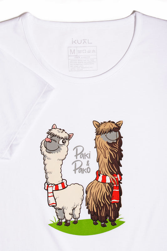 POLO DE ALGODÓN PIMA MANGA CORTA PAKI PAKO PERÚ | BLANCO