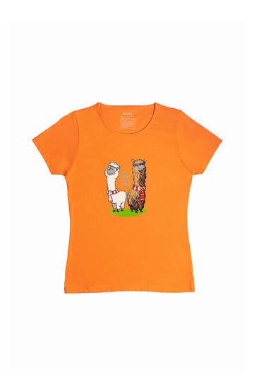POLO DE ALGODÓN PIMA MANGA CORTA PAKI PAKO PERÚ | NARANJA