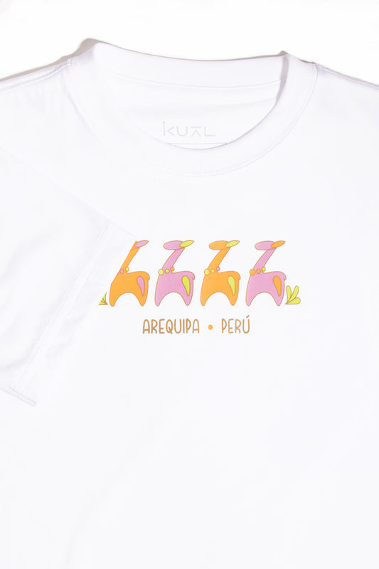 POLO DE ALGODÓN PIMA MANGA CORTA ALPAQUITAS BEBES | BLANCO