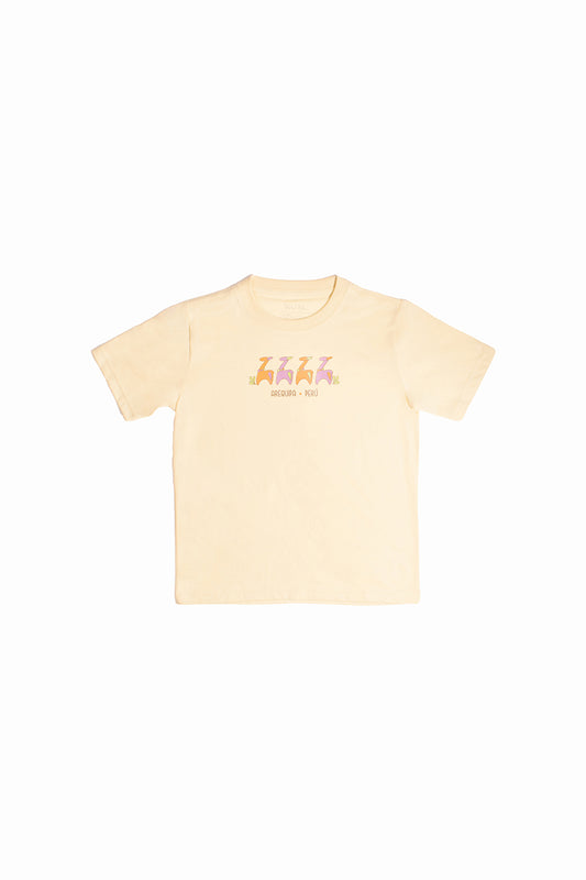 POLO DE ALGODÓN PIMA MANGA CORTA ALPAQUITAS BEBES | CREMA