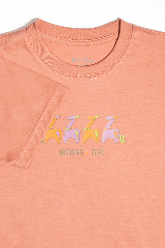 POLO DE ALGODÓN PIMA MANGA CORTA ALPAQUITAS BEBES | ROSADO