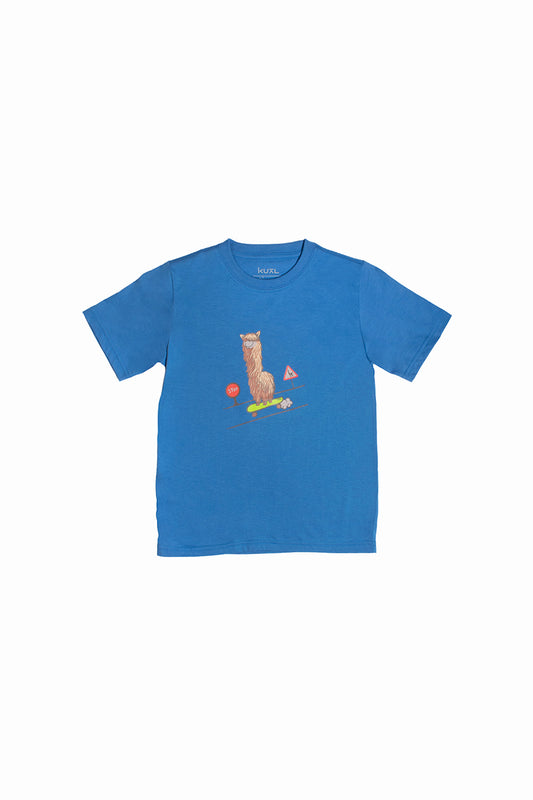 POLO DE ALGODÓN PIMA MANGA CORTA PAKO PATINETA | AZUL