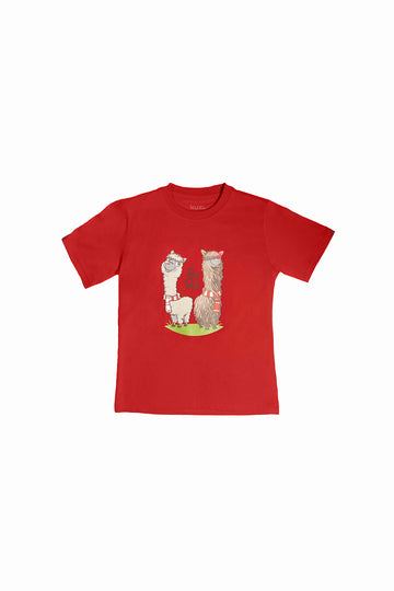POLO DE ALGODÓN PIMA MANGA CORTA PAKI PAKO PERÚ - KIDS | ROJO